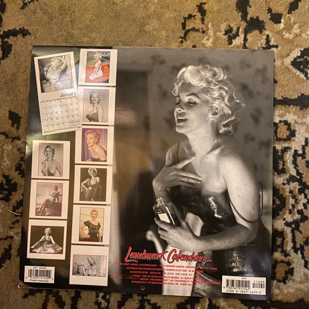 Marylyn Monroe Calendars